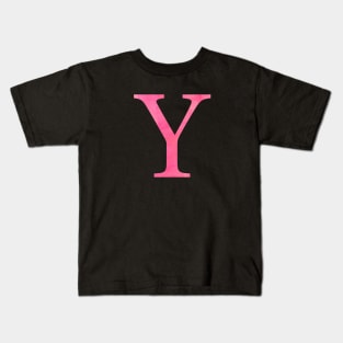 Pink Y Kids T-Shirt